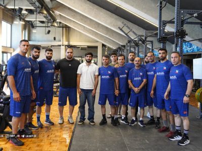 دیدار علیرضا نجاتی با ملی‌پوشان کشتی فرنگی