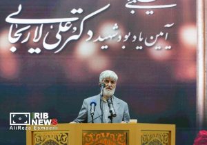 یادبود علی لاریجانی در مسجد بلال/ از حضور وزیر پزشکیان و نخستین رییس صداوسیما تا گردنبند خاص یکی از حاضران + تصاویر