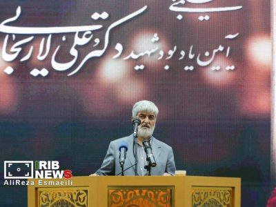 یادبود علی لاریجانی در مسجد بلال/ از حضور وزیر پزشکیان و نخستین رییس صداوسیما تا گردنبند خاص یکی از حاضران + تصاویر